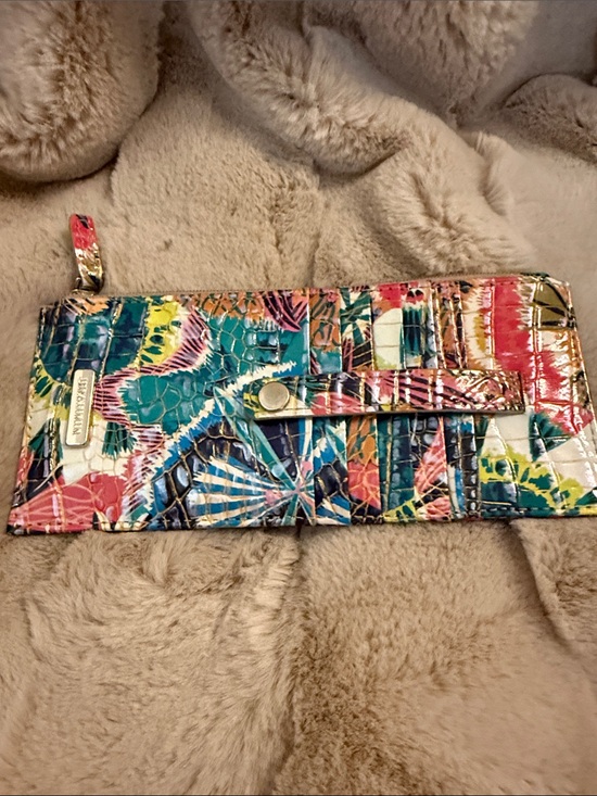 Brahmin Handbags - Brahmin Multicolor Croc-Embossed slim card holder- Teal, Pink, Yellow, Blue
